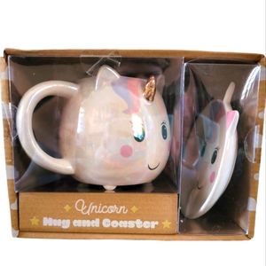 🦄 Unicorn Mug & Coaster Set